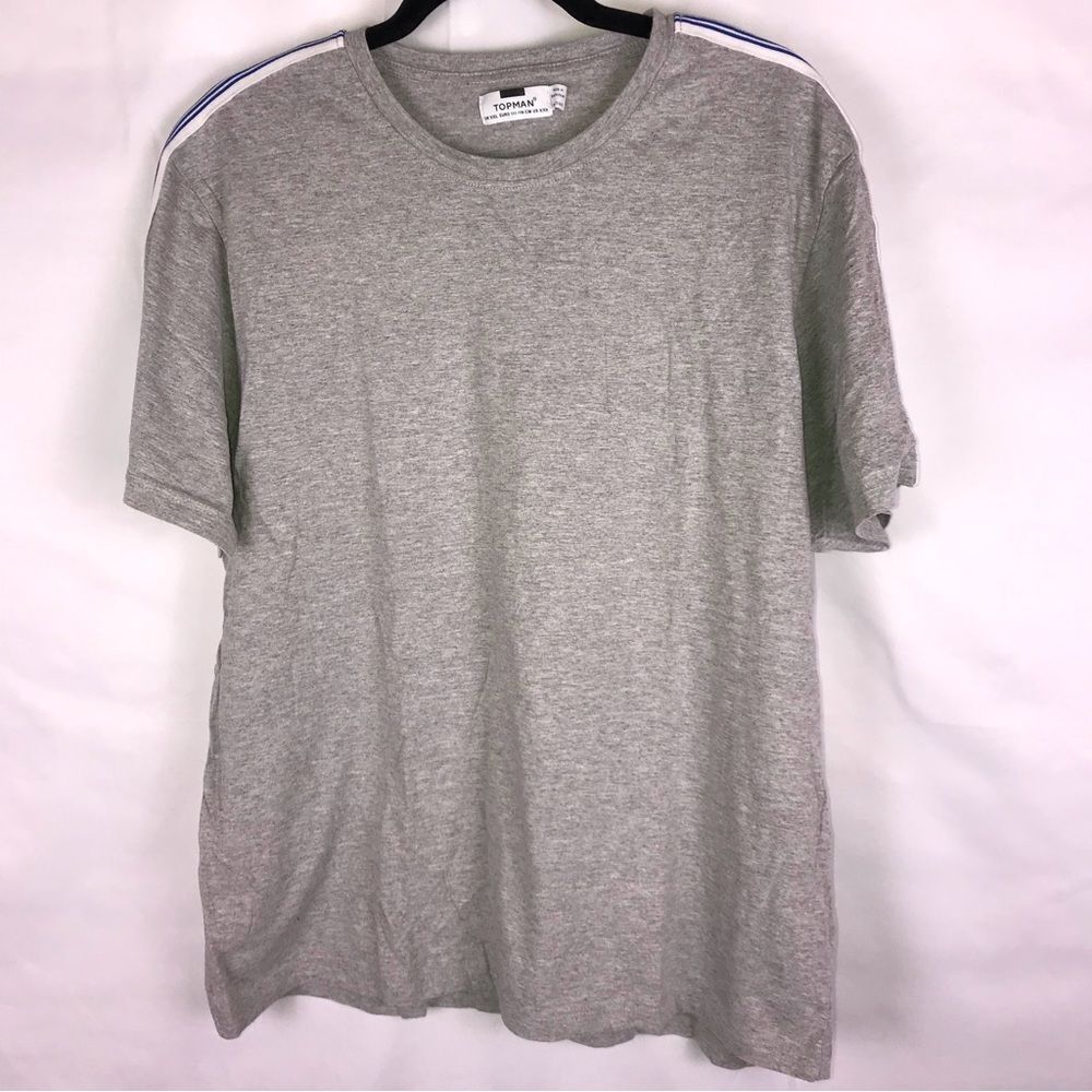 Topman Grey T-shirt with Strop Detail